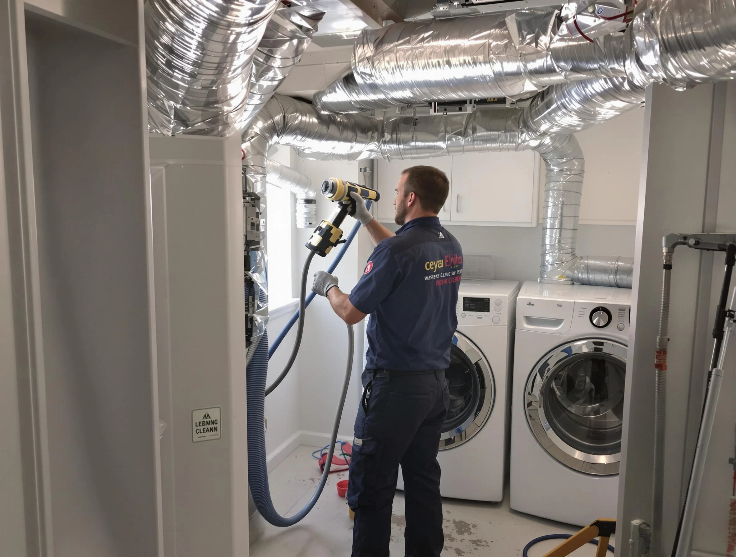 Beaver Falls Dryer Vent Cleaning specialist using advanced equipment for thorough duct cleaning in Beaver Falls