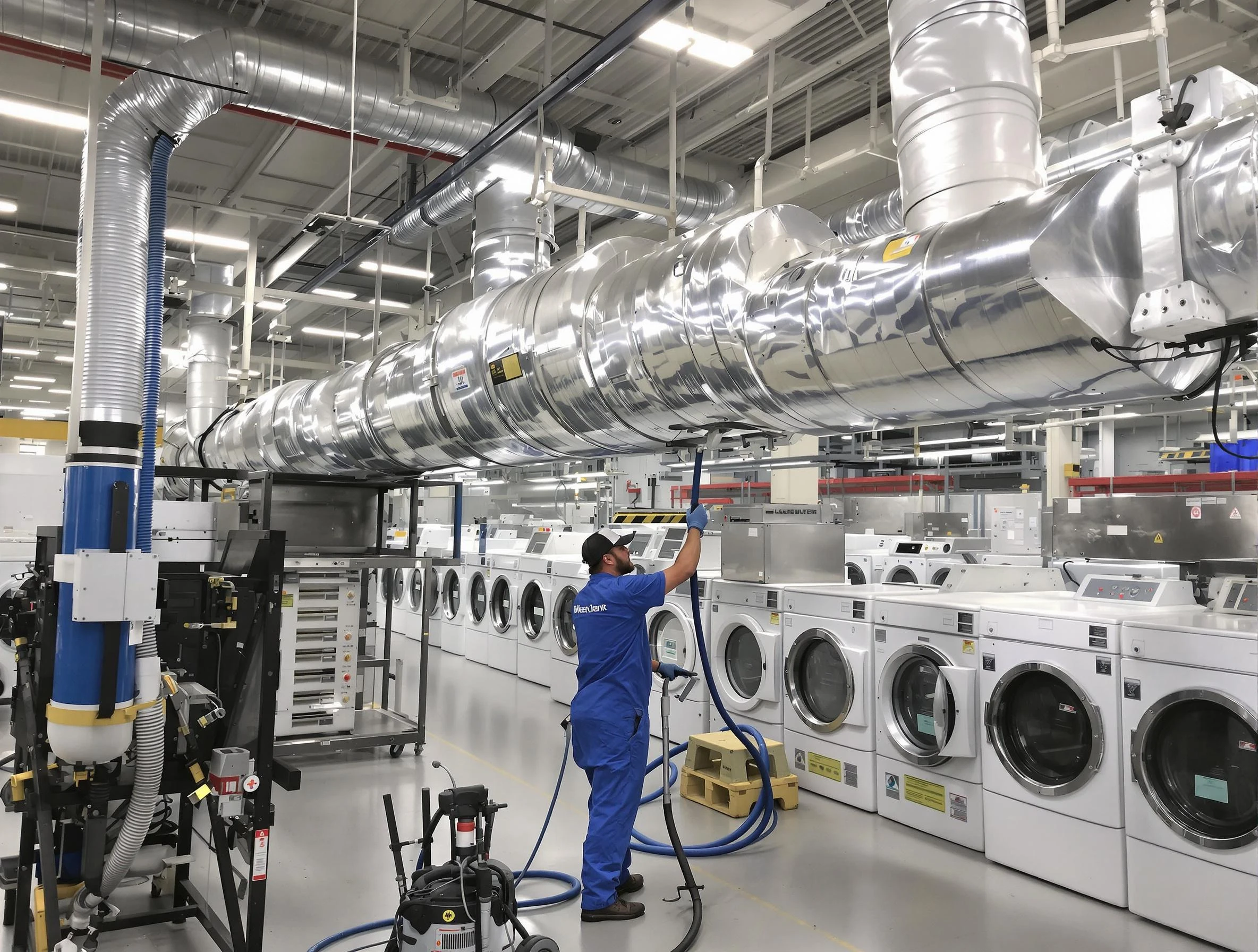 Beaver Falls Dryer Vent Cleaning team performing heavy-duty industrial dryer vent cleaning in Beaver Falls